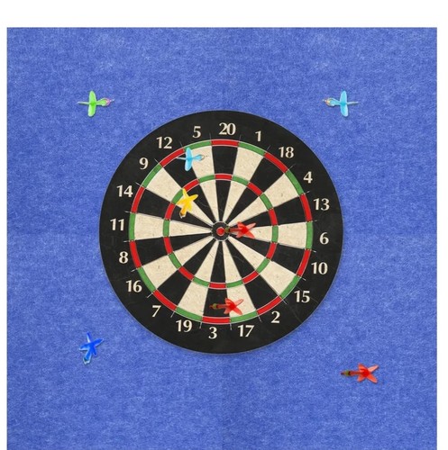 Dart board wall - dart, self