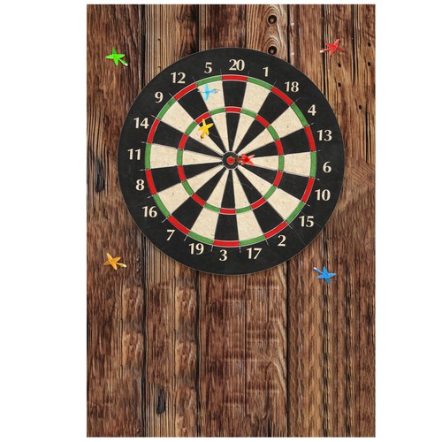 Wood grain dart board wall - wood,