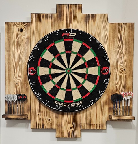Handmade wooden dartboard - handmade,